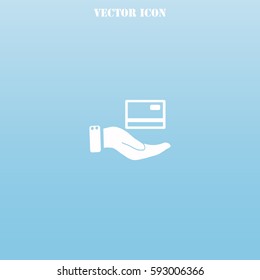 Credit card vector  icon.