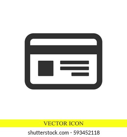 Credit card vector icon