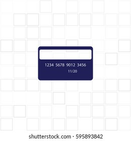 Credit card vector icon