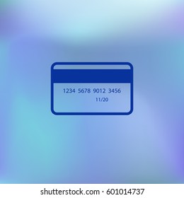 Credit card vector icon