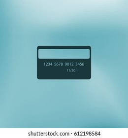 Credit card vector icon