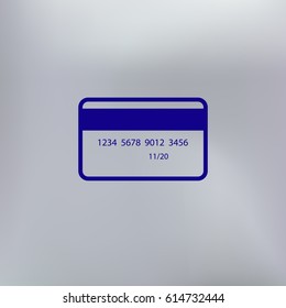 Credit card vector icon