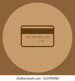 Credit card vector icon