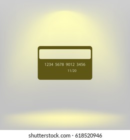 Credit card vector icon