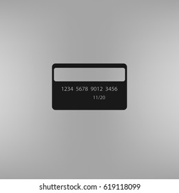 Credit card vector icon