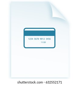 Credit card vector icon