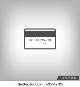 Credit card vector icon