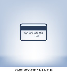 Credit card vector icon