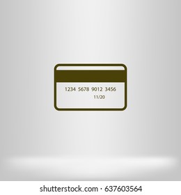 Credit card vector icon