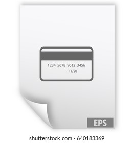 Credit card vector icon