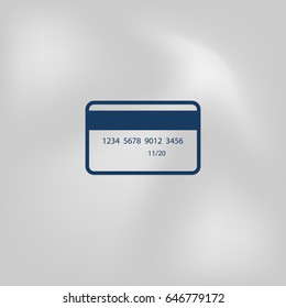 Credit card vector icon