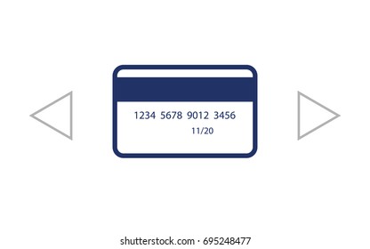 Credit card vector icon