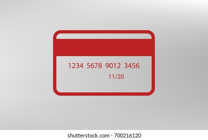 Credit card vector icon