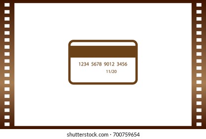 Credit card vector icon