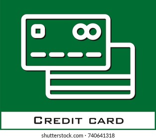 Credit card vector icon
