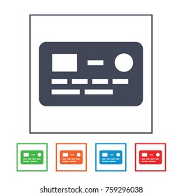credit card vector icon