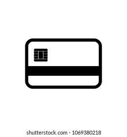 Credit Card Vector Icon. Bank card icon vector. Card Vector Icon Isolated on White Background