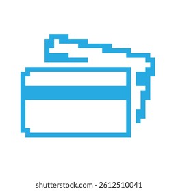 Credit card vector icon collection isolated on white background
