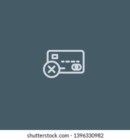 Credit Card vector icon. Credit Card concept stroke symbol design. Thin graphic elements vector illustration, outline pattern for your web site design, logo, UI. EPS 10.