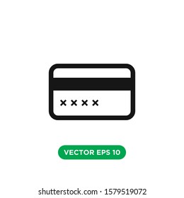 credit card vector icon design concept