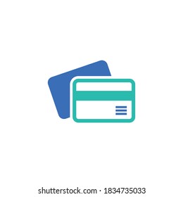 credit card vector icon design template