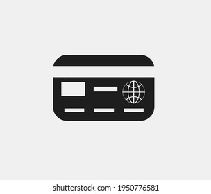 Credit card vector icon. Editable stroke. Symbol in Line Art Style for Design, Presentation, Website or Apps Elements, Logo. Pixel vector graphics - Vector