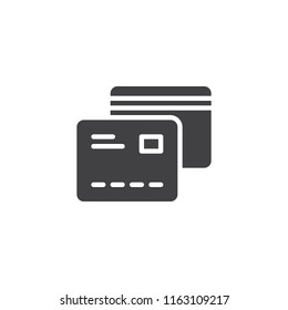 Credit card vector icon. filled flat sign for mobile concept and web design. Payment card simple solid icon. Symbol, logo illustration. Pixel perfect vector graphics