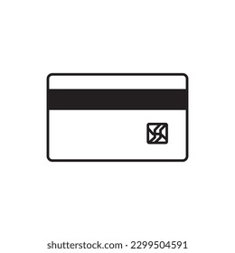 Credit card vector icon. Credit card flat sign design. Bank card symbol pictogram. UX UI icon  
