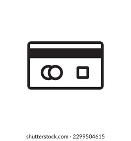 Credit card vector icon. Credit card flat sign design. Bank card symbol pictogram. UX UI icon  