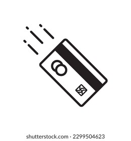 Credit card vector icon. Credit card flat sign design. Bank card symbol pictogram. UX UI icon  