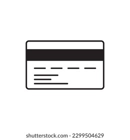 Icono vectorial de tarjeta de crédito. Diseño de señal plana con tarjeta de crédito. Pictograma del símbolo de la tarjeta bancaria. icono de interfaz de usuario de UX  