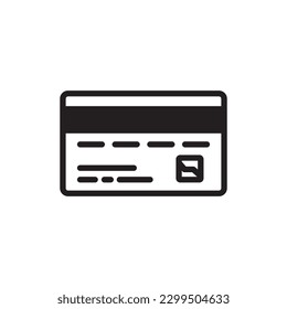 Credit card vector icon. Credit card flat sign design. Bank card symbol pictogram. UX UI icon  