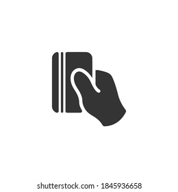 Credit card vector icon. Vector graphics