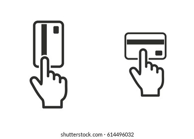 Credit card vector icon. Illustration isolated for graphic and web design.