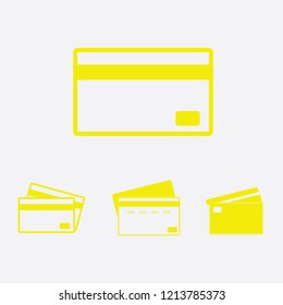 Credit Card Vector Icon Isolated on White Background