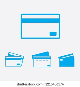 Credit Card Vector Icon Isolated on White Background