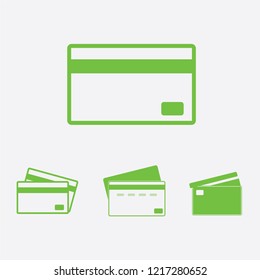 Credit Card Vector Icon Isolated on White Background