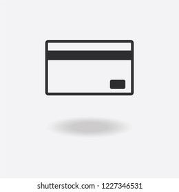 Credit Card Vector Icon Isolated on White Background