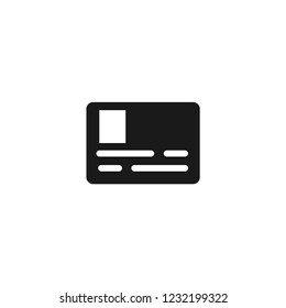 Credit Card Vector Icon Isolated on white Background