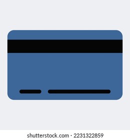 Credit Card Vector Icon Isolated on White Background. Simple Credit Card Line Icons