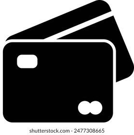 Icono de Vector de tarjeta de crédito. Ejemplo aislado de una tarjeta de crédito