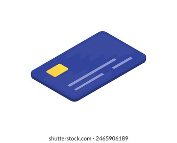 credit card vector icon. isometric vector sign isolated on white background 