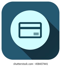 Ícone de vetor de cartão de crédito, logotipo para seu design, símbolo, aplicativo, site, UI