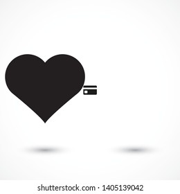 credit card Vector icon . Lorem Ipsum Illustration design