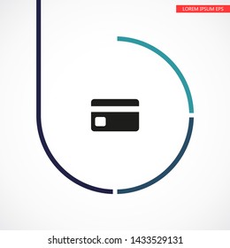 credit card Vector icon . Lorem Ipsum Illustration design