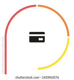 credit card Vector icon . Lorem Ipsum Illustration design