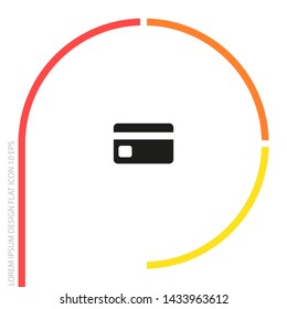 credit card Vector icon . Lorem Ipsum Illustration design