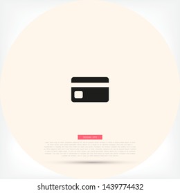 credit card Vector icon . Lorem Ipsum Illustration design