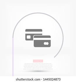 credit card Vector icon . Lorem Ipsum Illustration design