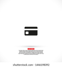 credit card Vector icon . Lorem Ipsum Illustration design